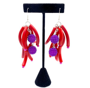 Fuchsia Blossom Dangles