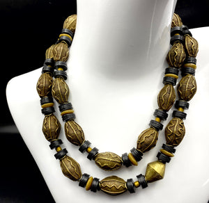 Sahara Wind - Antique African Brass Necklace