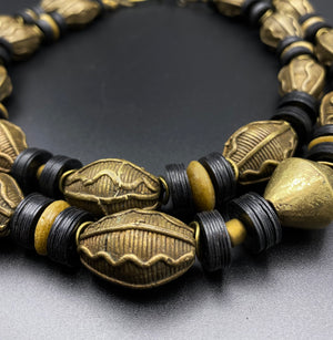 Sahara Wind - Antique African Brass Necklace