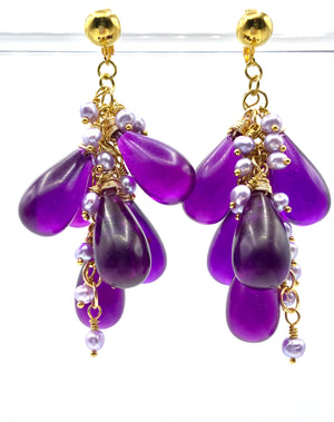 Passion Purple Drops - Lavender Freshwater Pearls