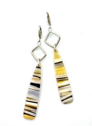 Deco Dangles - Yellow Striped Drops