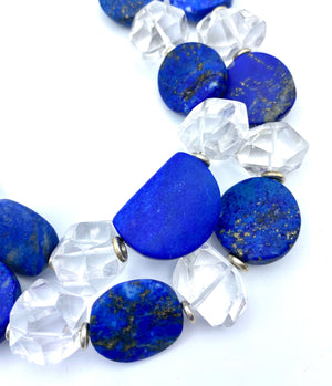 Luxor Strands - Lapis, Quartz Crystal, Sterling