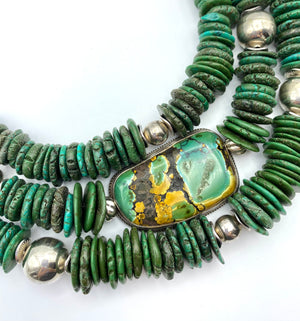 Primavera Necklace - Turquoise, Sterling Silver