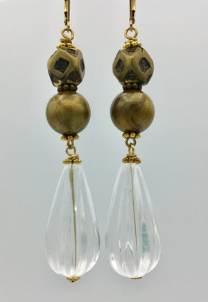 Chic Gold Brass Drop