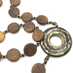 Natural Classic - Wood Strand Necklace