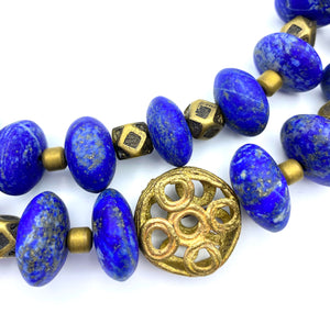 Nomad Collar - Lapis Lazuli and Brass